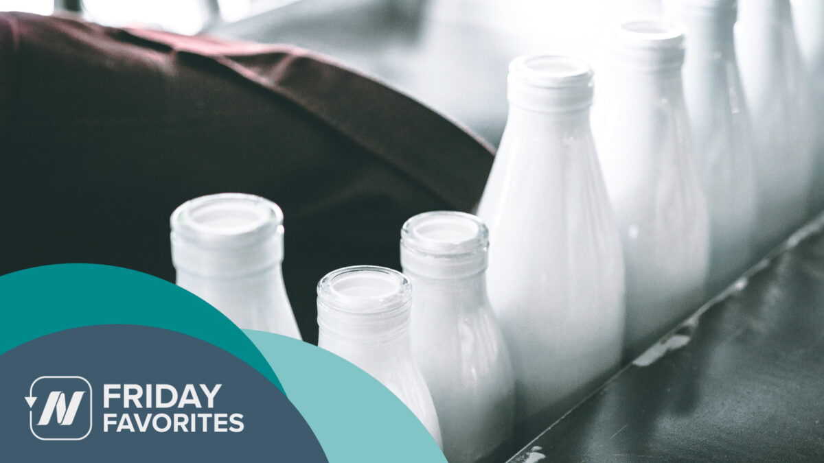 bottles of milk